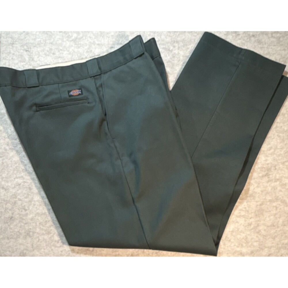 Vintage ‘90’s Made In USA  Dickies Men's Green Work Pants 874 W42 L32 Excellent